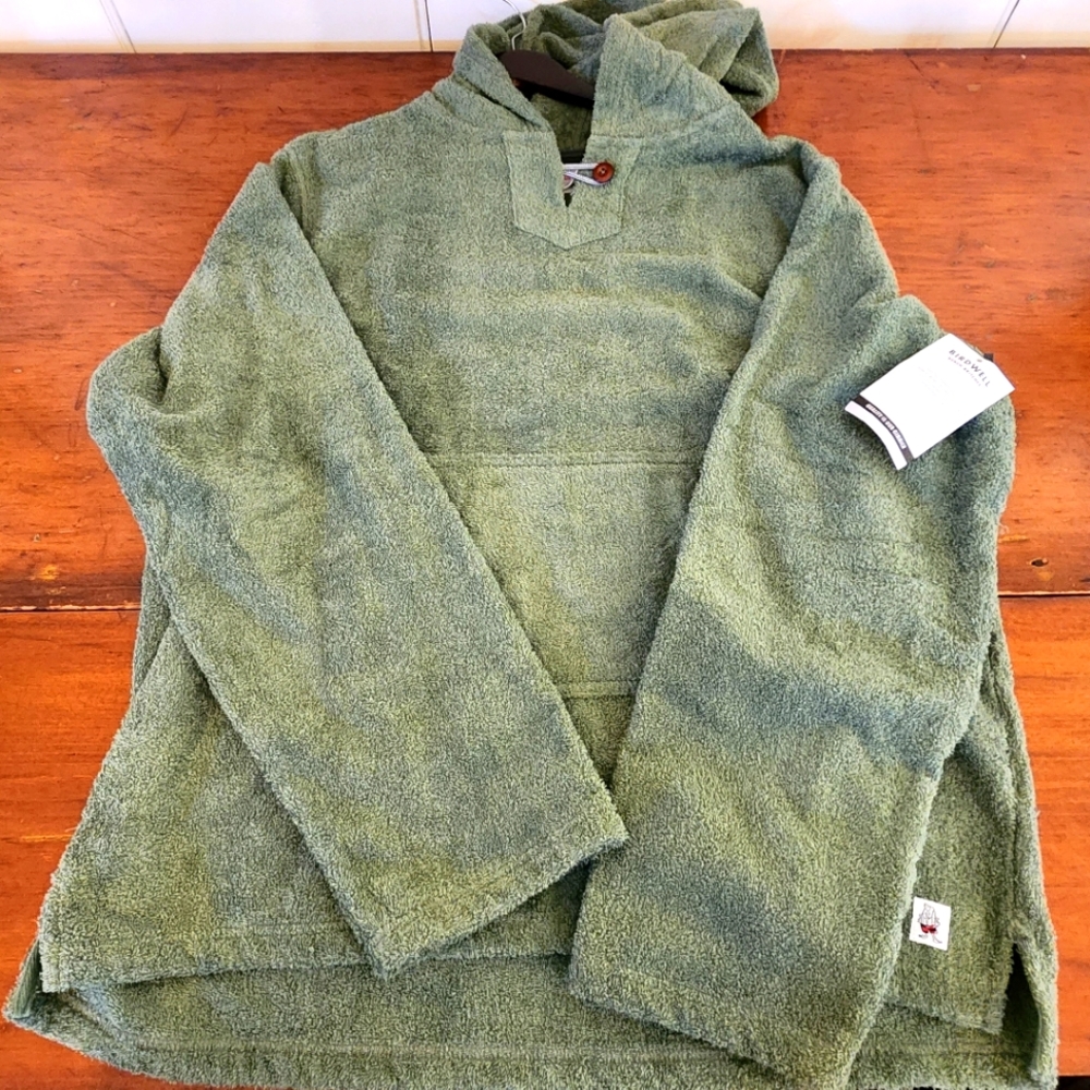 Birdwell  Beach Baja Hoodie 3xl Sage NWT